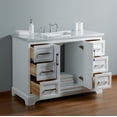 thumbnail image 4 of Stufurhome Ariane 48 Inches White Single Vanity Cabinet Single Bathroom Sink, 4 of 7