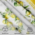 thumbnail image 3 of Lemon Round Tablecloth 60 inch, Yellow Citrus Fruit Summer Flower Table Cover, Vintage Style Wrinkle Free Circular Table Cloth for Kitchen Dining Party Holiday Decor, 3 of 6