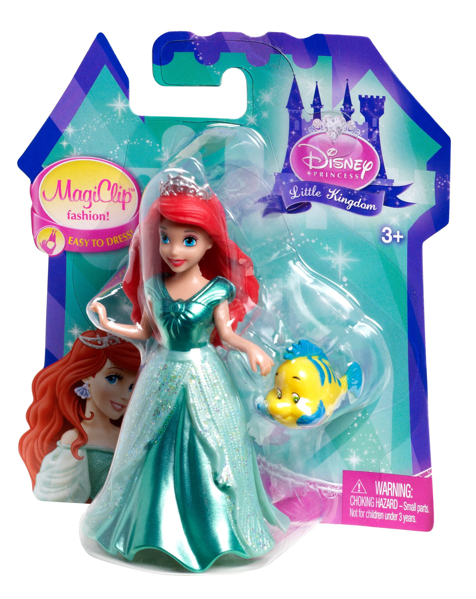 Disney Princess Magiclip Ariel and Flounder Doll
