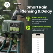Soildrops Smart Sprinkler Timer — 3 Zones, App Control, 1,000 ft Wi-Fi Hub