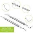 thumbnail image 2 of Dental Pick Double Ended Professional Dental Scraper Stainless Steel for Teeth Cleaning Hygiene Tool for Tartar and Plaque Remover, Teeth Cleaning at Home 2 PC, 2 of 8