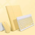 thumbnail image 2 of Étui Clavier pour IPad Air 4 avec Souris, Clavier Mince Détachable avec Dos, Étui Folio à Rabat Intelligent avec Clavier pour Femmes, 2 of 7