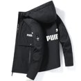 thumbnail image 2 of Chaqueta con capucha y cremallera para hombre, abrigo informal de alta calidad, resistente al viento, para deportes al aire libre, estilo ligero, para otoño e invierno, novedad de 2024, 2 of 4