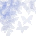 thumbnail image 1 of Unique Bargains Organza Butterfly Ornament, 20 Pack Fabric Butterflies Bows Butterfly Decoration Appliques, Violet Blue, 1 of 6