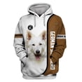 thumbnail image 3 of Sudadera con capucha y estampado 3D por todas partes con diseño de pastor alemán Love Dog Love Dog 01, 3 of 5