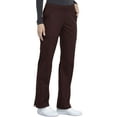 thumbnail image 5 of Cherokee Workwear Professionals Women's Scrubs Pant Mid Rise Straight Leg Pull-On Cargo WW170, 5 of 6