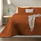 thumbnail image 1 of Dreamlab Colcha Ligera con 2 Fundas de Almohada,Capitonado,Ultra Suave.Hipoalergénico.Edrecolcha para Cama.Edredón para Verano y Todas las Estaciones.(Matrimonial 210 x 240 cm,Moneda, Naranja Quemado), 1 of 8