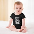 thumbnail image 2 of Daddy Is My Superhero - Baby Clothes - Funny Newborn Bodysuit Outfits for Boys And Girls Black-style 12months, 2 of 7