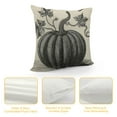 thumbnail image 4 of Nawypu Vintage Farmhouse Fall Throw Pillow Covers Blue Stripe Autumn Thanksgiving Leave Hello Pumpkin Home Decor Throw Pillow Case Cushion Cover, 4 of 5