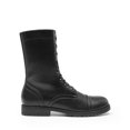 thumbnail image 4 of DREAM PAIRS Women’s Mid-Calf Combat Boots, Lace-Up Military Style Boots with Side Zipper, Faux Leather Round Toe Fall Winter Booties, 4 of 6