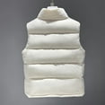 thumbnail image 6 of Htigea Fall Winter Puffer Vest for Women Sleeveless Jacket Outerwear Lightweight Stand Collar Coats with Pockets White M, 6 of 6