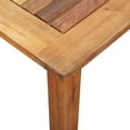 thumbnail image 3 of vidaXL Patio Dining Set Outdoor Dining Table and Chairs Rattan and Wood Gray, 3 of 6
