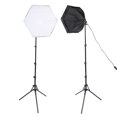 thumbnail image 1 of Photography Softbox Light, Hexagonal Softbox Lighting Kit Continuous Lighting Kit Folding  for Video Recording, 1 of 7
