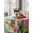 thumbnail image 6 of Spring Easter Gnomes Table Cloth, Waterproof Tablecloth for Rectangle Tables, Truck Colorful Eggs Botanical Blue Plaid Reusable Washable Fabric Table Cover for Restaurant Kitchen Dining 60"x84", 6 of 9