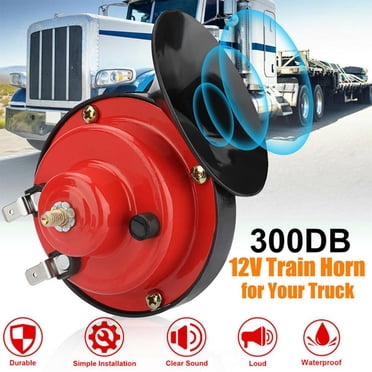 Bocina De Súper Tren 300DB 12V 300DB Bocina De Súper Tren Para Camiones SUV Coche Barco Bocina Eléctrica Motocicletas Bocinas De Tren Ruidosas