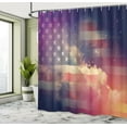thumbnail image 5 of Ambesonne Outer Space Shower Curtain, Cloudy Night USA, 69"Wx70"L, Multicolor, 5 of 5