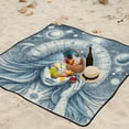 thumbnail image 6 of Woman with Third Eye and Planet Picnic Blankets Extra Large 78"x78" Beach Blanket Waterproof Sandproof Outdoor Mat for Camping Travel Park, 6 of 6