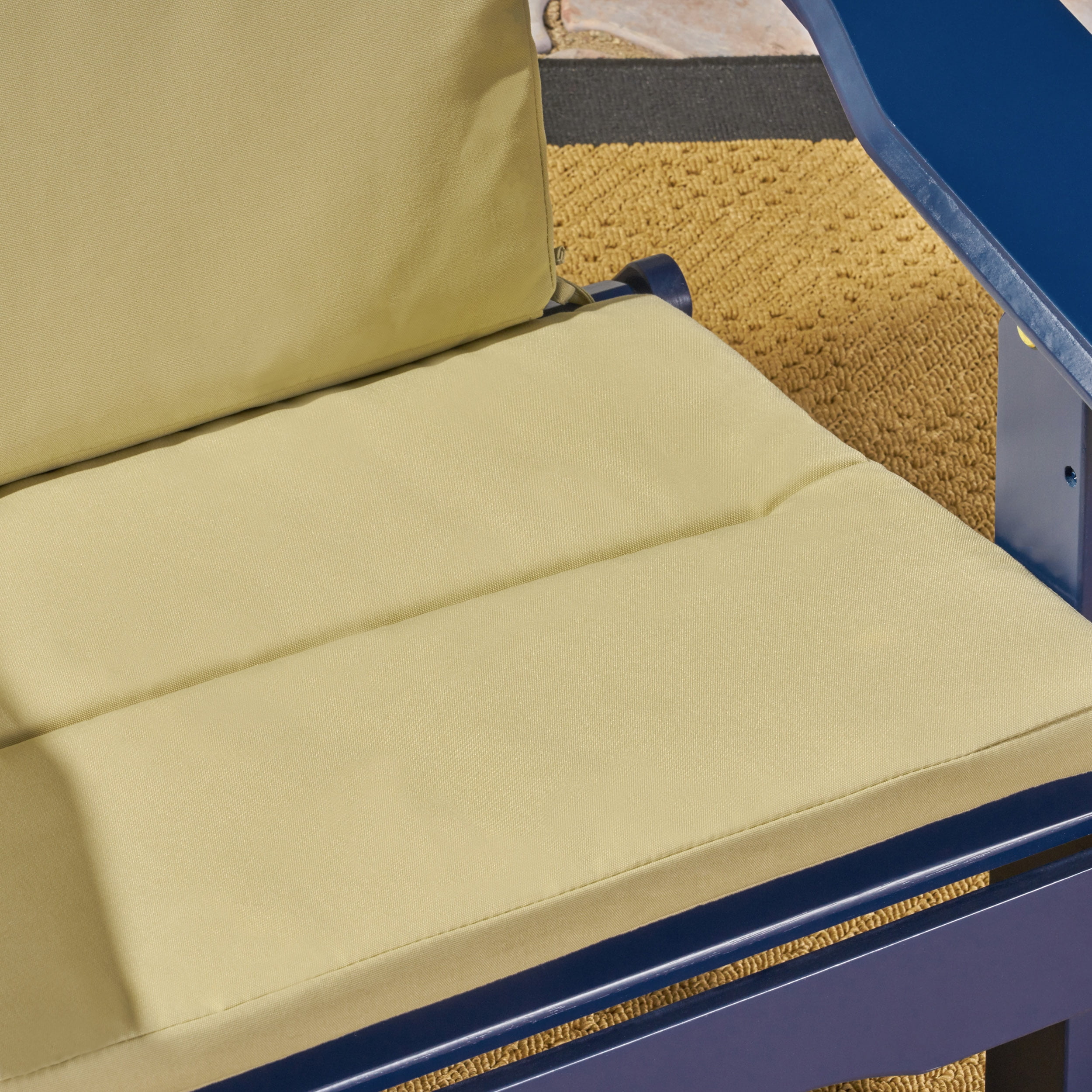 Noble House 48.25" x 22.25" Gray, Beige Adirondack Chair Cushion