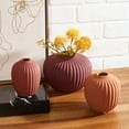 thumbnail image 4 of SAFAVIEH Jacie Solid Ceramic Vase, Set of 3, Amaranth/Dark Orange/Orange, 4 of 5