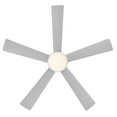 thumbnail image 4 of Eclipse Indoor and Outdoor 5-Blade Smart Ceiling Fan 54in Brushed Nickel Titanium with 3000K LED Light Kit and Remote Control, 4 of 5
