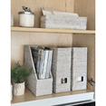 thumbnail image 4 of Kouboo La Jolla Rattan 1 Compartment Freestanding Magazine File Organizers with Basket, Brown, 4 of 6