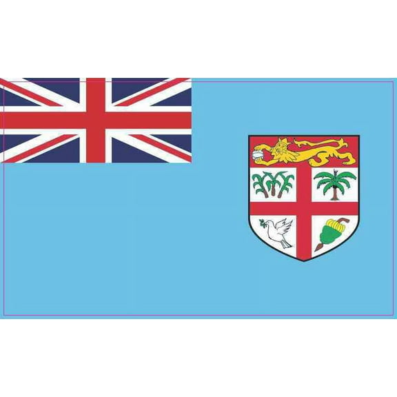 5in x 3in Fiji Flag Magnet Vinyl Magnetic Flags Vehicle Bumper Magnets