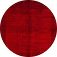 thumbnail image 1 of Ahgly Company Indoor Round Abstract Red Abstract Area Rugs, 5' Round, 1 of 6