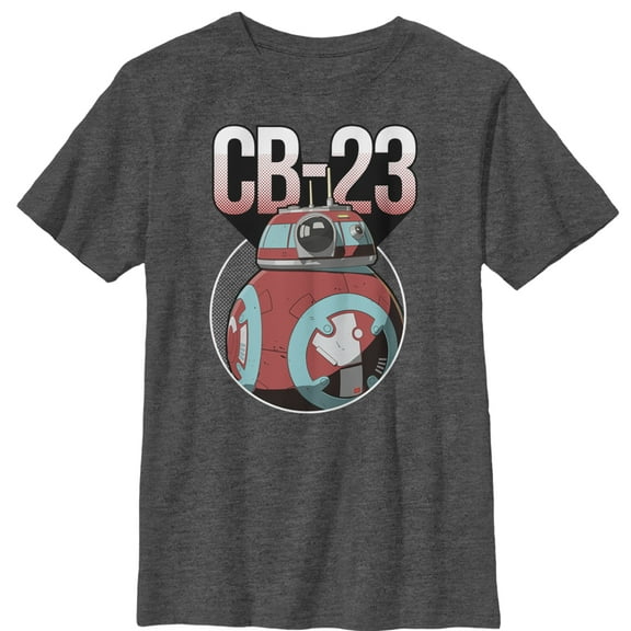 Boy's Star Wars Resistance CB-23 Droid Graphic Tee Charcoal Heather Small