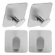 thumbnail image 4 of 4 piezas de baño auto adhesivo ganchos colgantes de pared pegajosa ganchos de acero inoxidable ganchos de cocina, 4 of 5