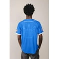thumbnail image 2 of Brooklyn Cloth NY Excelsior Baseball Jersey, Short Sleeve Mesh Tee,Royal Blue,New York Patch,for Men, 2 of 5