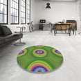 thumbnail image 3 of Ahgly Company Indoor Rectangle Patterned Green Abstract Area Rugs, 7' x 9', 3 of 6