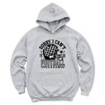 thumbnail image 3 of Sorry I Can't It Is Football Season Hoodie Women Checkered Helmet, Gray Hoodie, S, 3 of 8