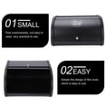 thumbnail image 5 of HOMEMAXS  Black Bread Bin Front Opening Roll Bakery Boxes Flat Large Container, 5 of 8