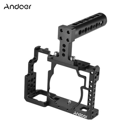 Andoer Aluminum Alloy Camera Cage + Top Handle Kit Video Film Movie Making Stabilizer System for Sony A7/ A7R/ A7S