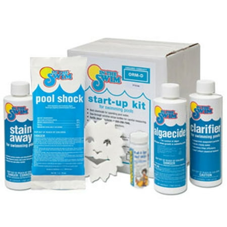 Pool Chemical Kit - In The Swim Basic Pool Opening Chemical Start Up Kit - Up to 7,500 Gallons