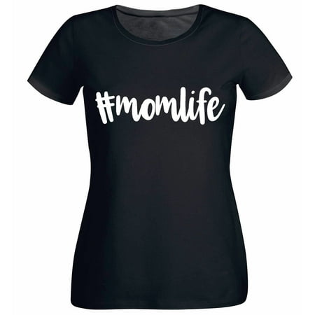 Hashtag Momlife Women T Shirts (Best Hashtags For Clothing Boutiques)