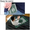 thumbnail image 5 of Jinsinto Prayer Rug Portable Braided Mats Simply Print With Compass In Pouch Travel Home Mat Blanket，blue, 5 of 5
