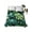 Green, variant on Palm Leaf California King Size Flat Sheet, Wrinkleproof & Fadeproof Cooling Flat Bed Sheet Only, Green Tropical Plant Summer Nature Scenery Breathable Soft Bedding Top Sheets 108 x 98 Inches