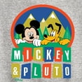thumbnail image 3 of Disney Standard - Mickey And Pluto - Toddler & Youth Crewneck Fleece Sweatshirt, 3 of 5
