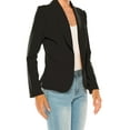 thumbnail image 6 of MOA COLLECTION Women's Casual Solid Office Work Wear Long Sleeve Fitted Open Front Blazer Jacket, 6 of 7