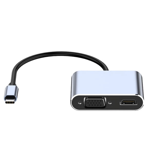Type-C 4-in -1 Expansion Dock USB VGA PD HDMI Converter 4K HD Docking Station