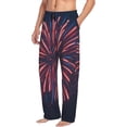 thumbnail image 6 of Logiee Fireworks3 Print Pajama Pants for Men,Men’s Pajama Bottoms,Mens PJ Pants with Pockets & Button Fly-Small, 6 of 6