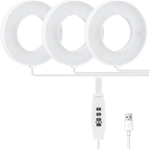 Billuyoard Lámpara LED ABS para plantas, luz de cultivo | Luces de cultivo de espectro completo para plantas Luz vegetal para plantas de interior Jardín y Patio do Luz blanca cálida