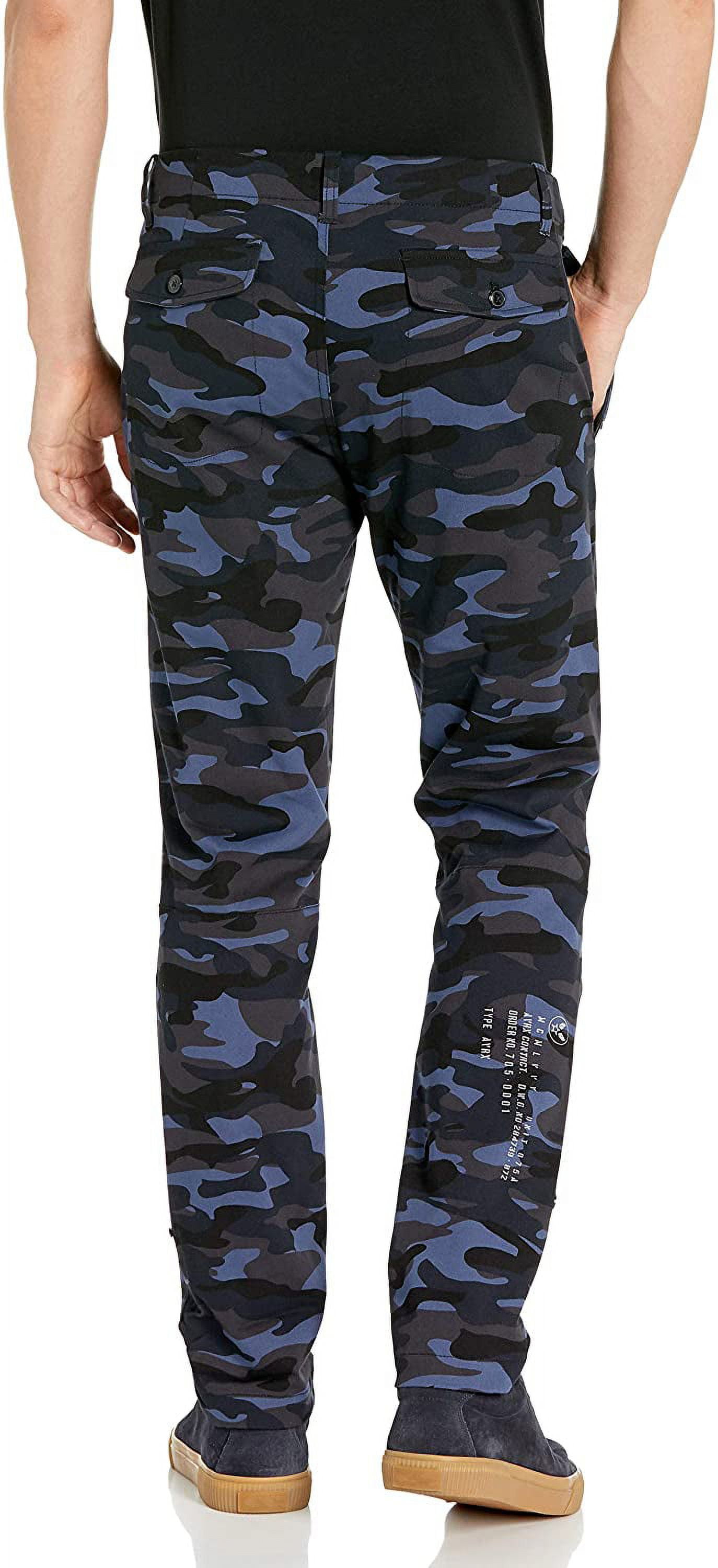 AVIREX®︎VARSITY Military Camo Pants NEW Avirex Men's Camo Pants Sz 36 Elastic Waist Pockets