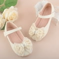thumbnail image 5 of UngA Girls Sandals Girls Sandals Ankle Strap Flat Sandals Casual Beach Sandals for Daily Wedding Princess Summer Sandals Princess Shoes(Beige,Size 10), 5 of 5