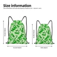 thumbnail image 2 of Gaeub Green Lizard Drawstring Backpack Bag Sport Gym Sackpack Heavy Duty String Backpack for Men Women-Medium, 2 of 6