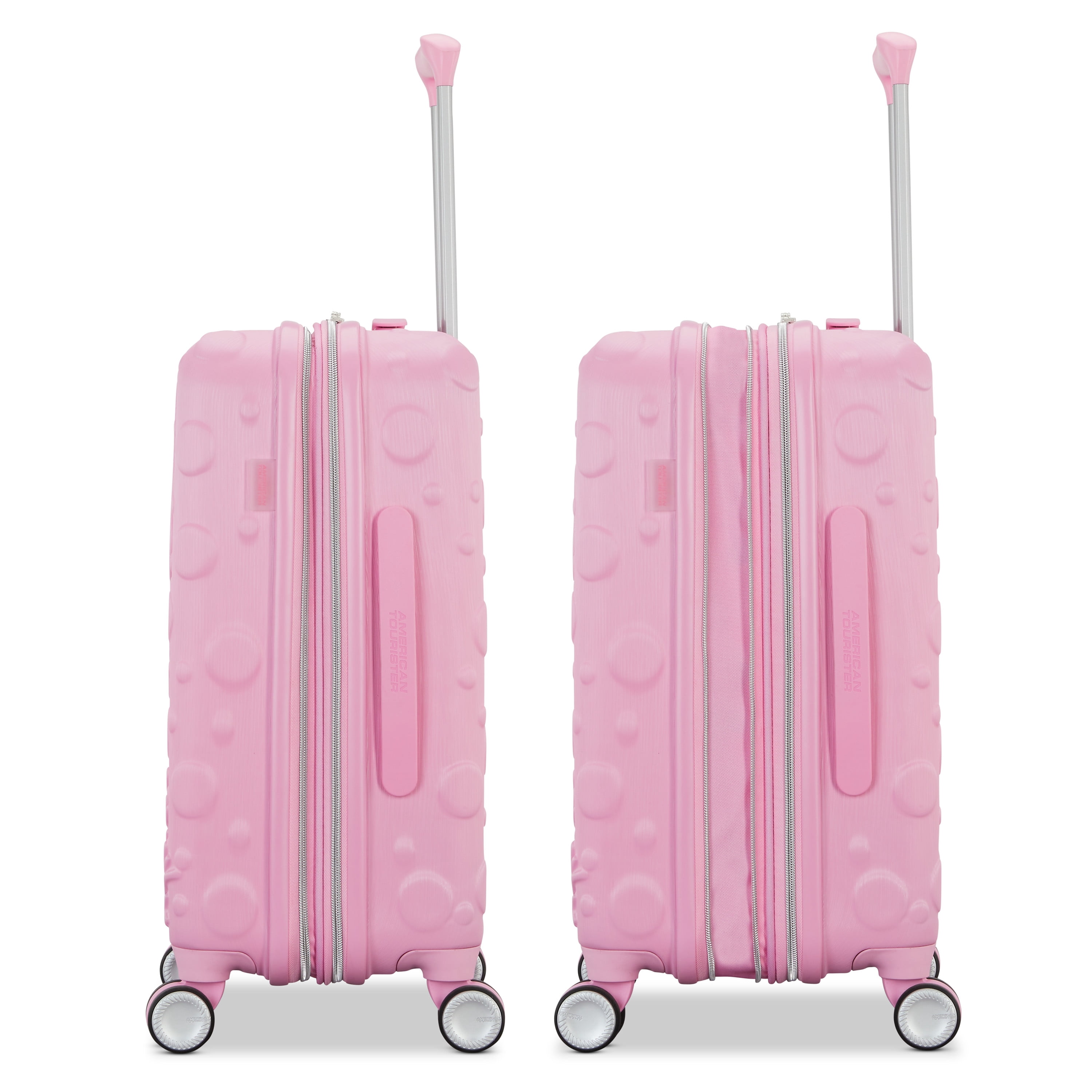 Disney x American Tourister All Ages Minnie Mouse Carry On Suitcase with Spinner Wheels - Pink