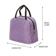 thumbnail image 3 of Lonchera, Bento Boxes, Bento a Rayas, Bolsa Térmica, Bolsa de Cosméticos, Bolsa de Hielo, Bolsa de Viaje para Picnic al Aire Libre, Paquete para Mujeres, 3 of 4