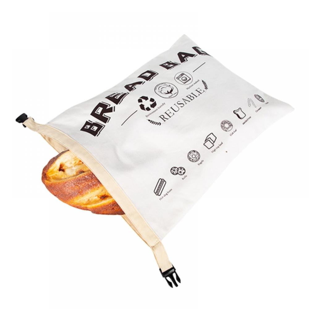 Cotton Bread Bag,Reusable Bag for Loaf, Homemade Artisan Bread Storage