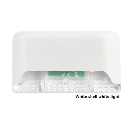 

2PCS Fence Light 0.12W 3lm Solar Power Security Stair Light Waterproof Decoration Garden Lamp White White Light